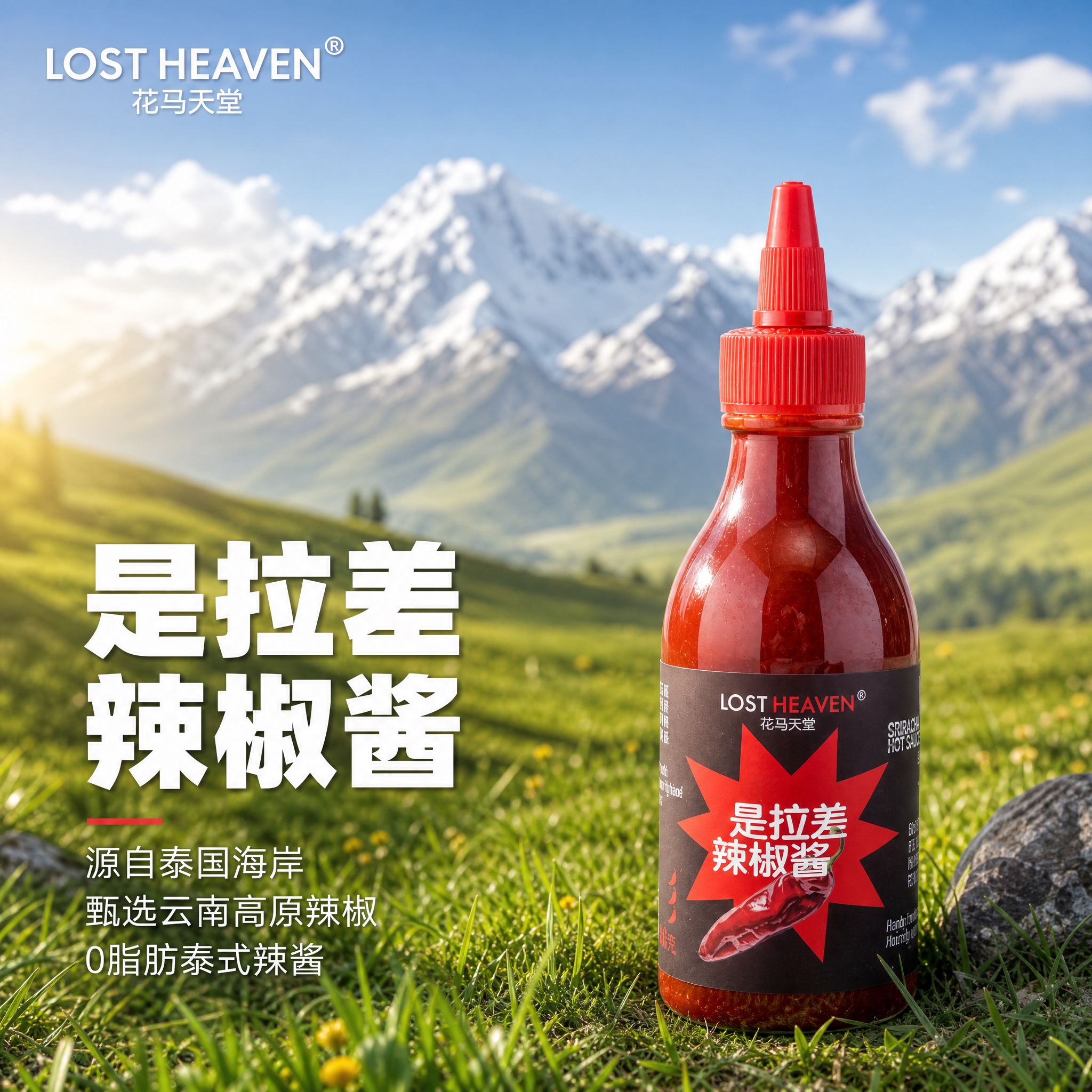 [主图-1] 首图 产品主视觉展示 突出是拉差辣椒酱的品质感与… - 图片创意预览