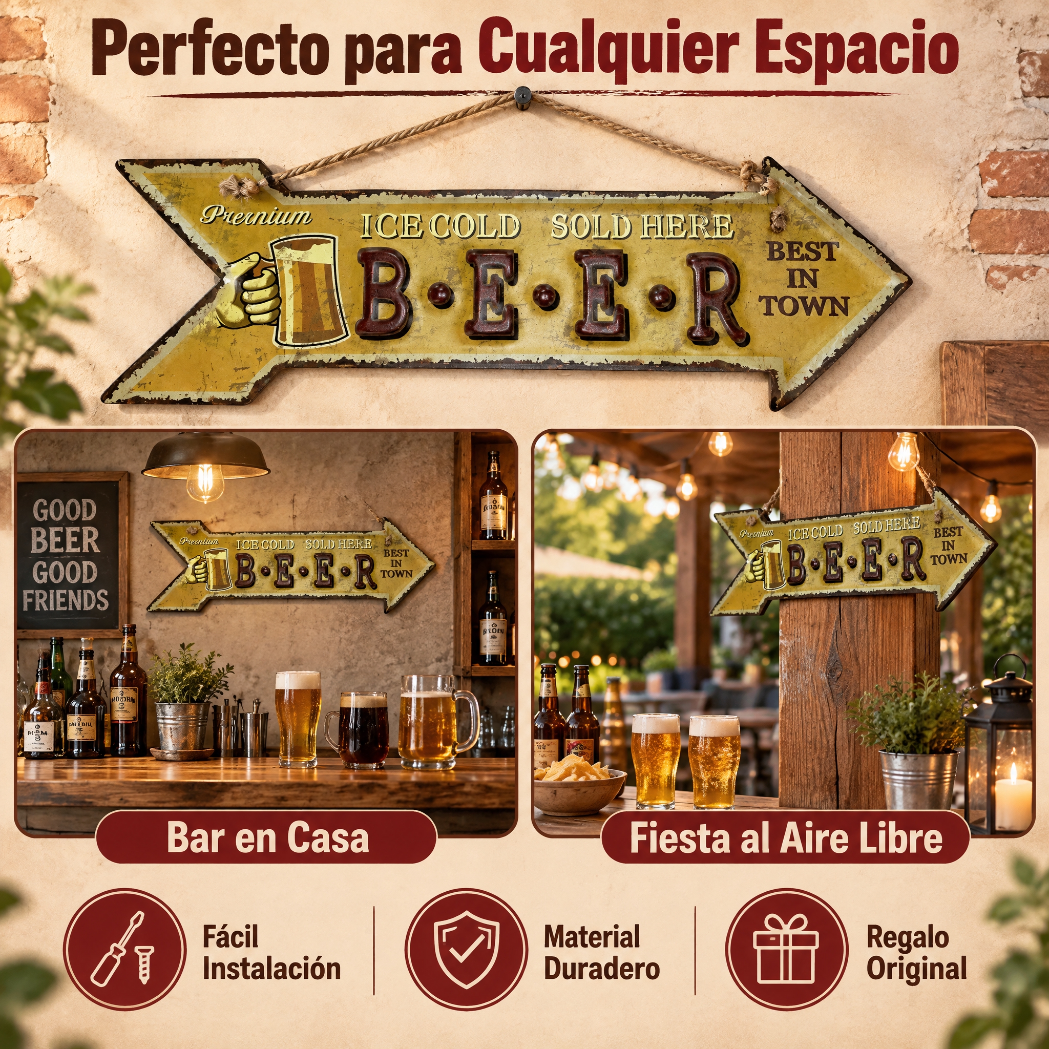[主图-5] Cartel de Flecha Vintage… - 图片创意预览