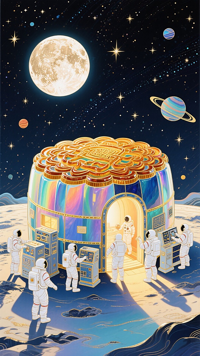 🌕月饼太空舱！宇航员在宇宙开启中秋奇遇🛸