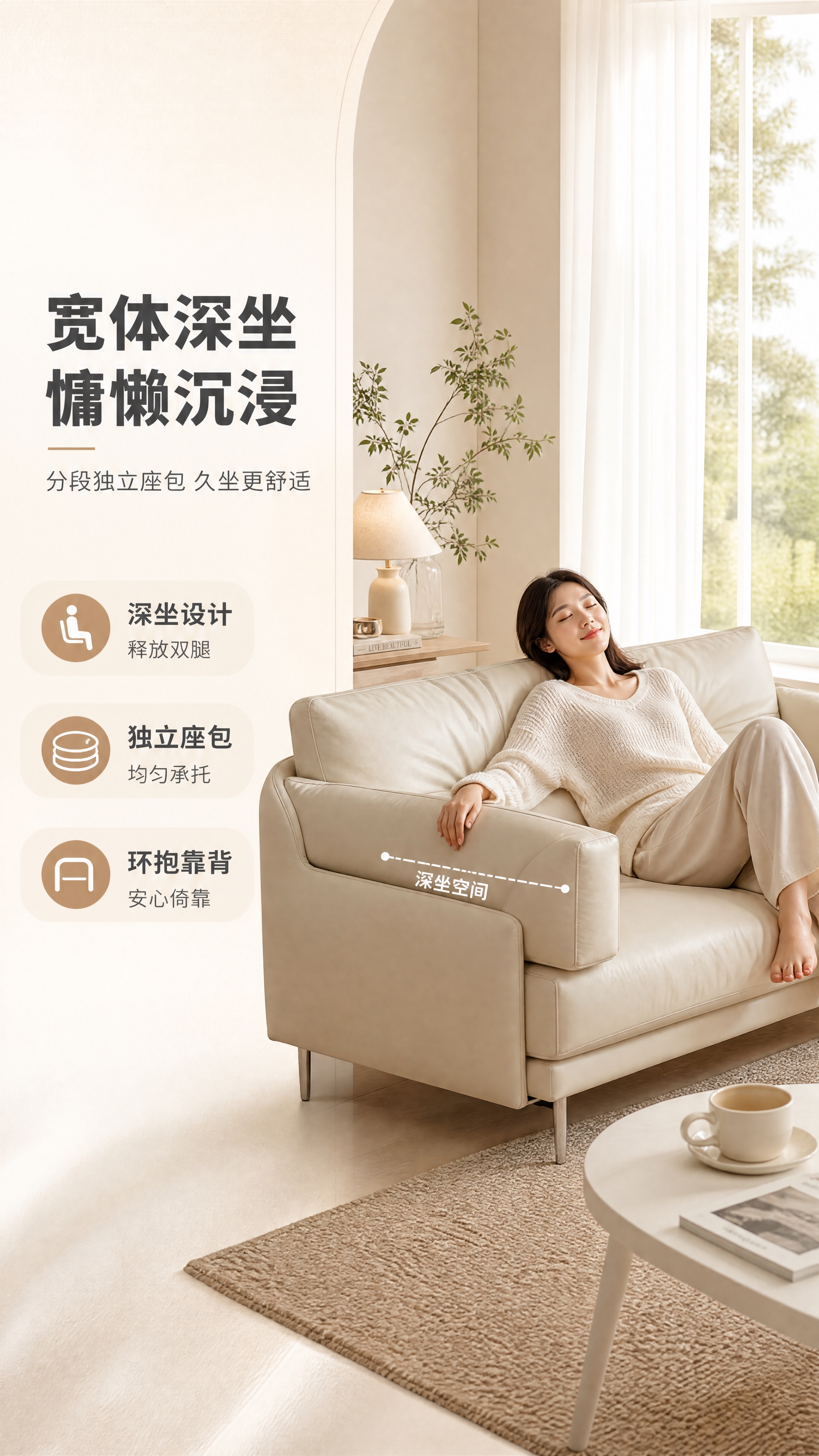 [商品] 使用【图1】LKS8866环抱沙发；保留米白色、方块… - 图片创意预览