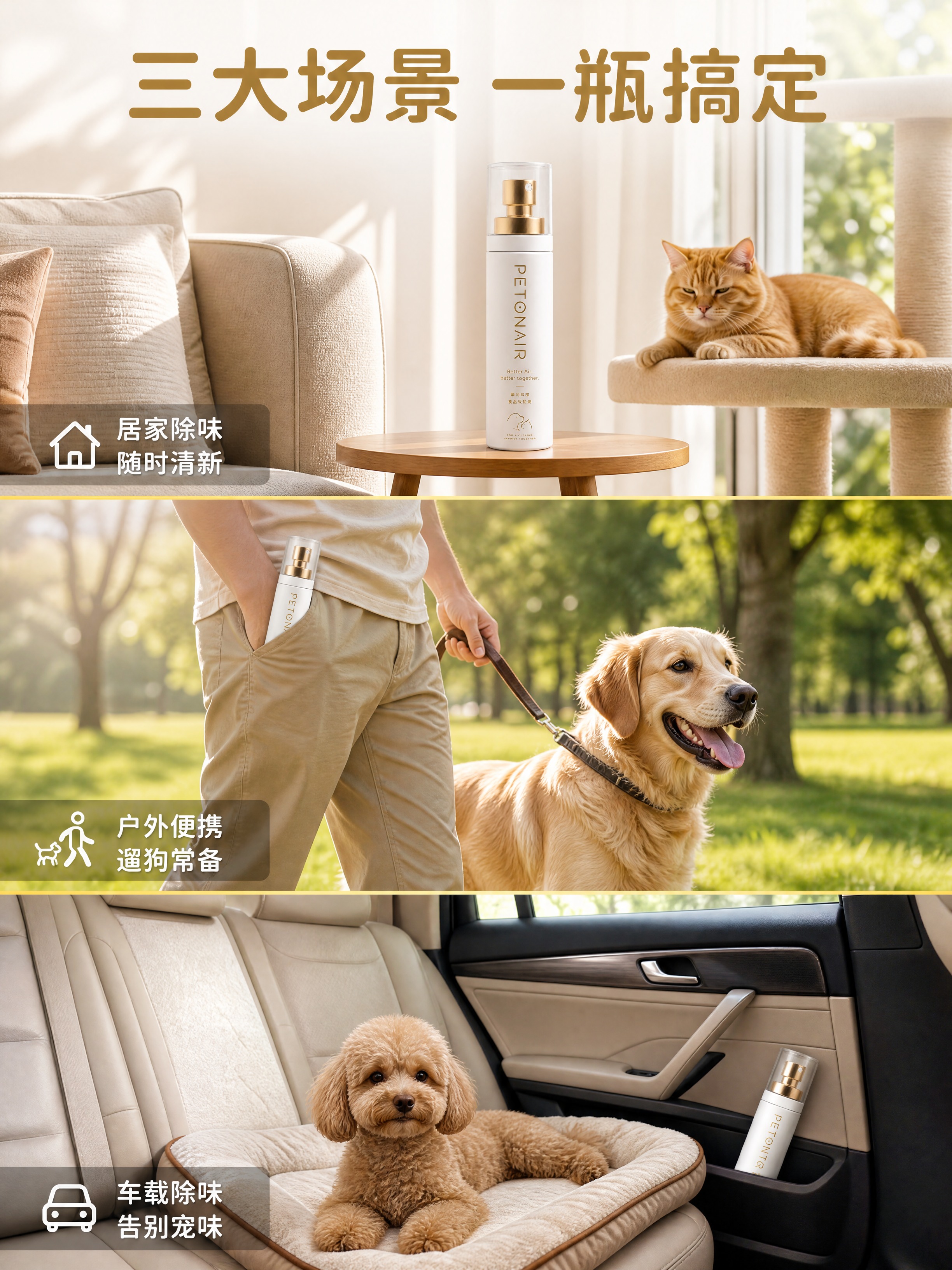 [商品] 使用【图1】PETONAIR宠物除臭喷雾；保留白色哑… - 图片创意预览