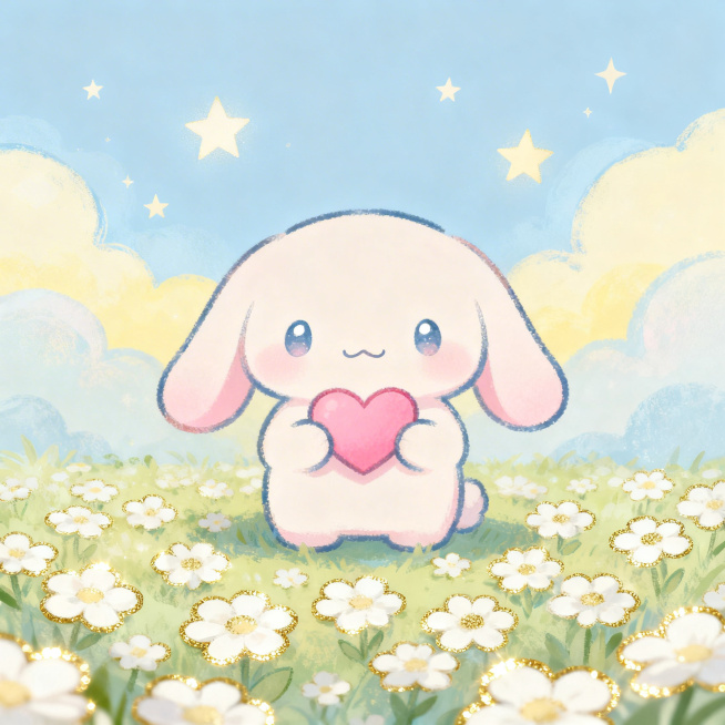 一张可爱风格的图片，画面温馨柔和，充满软萌治愈的氛围，色彩清新明亮预览效果