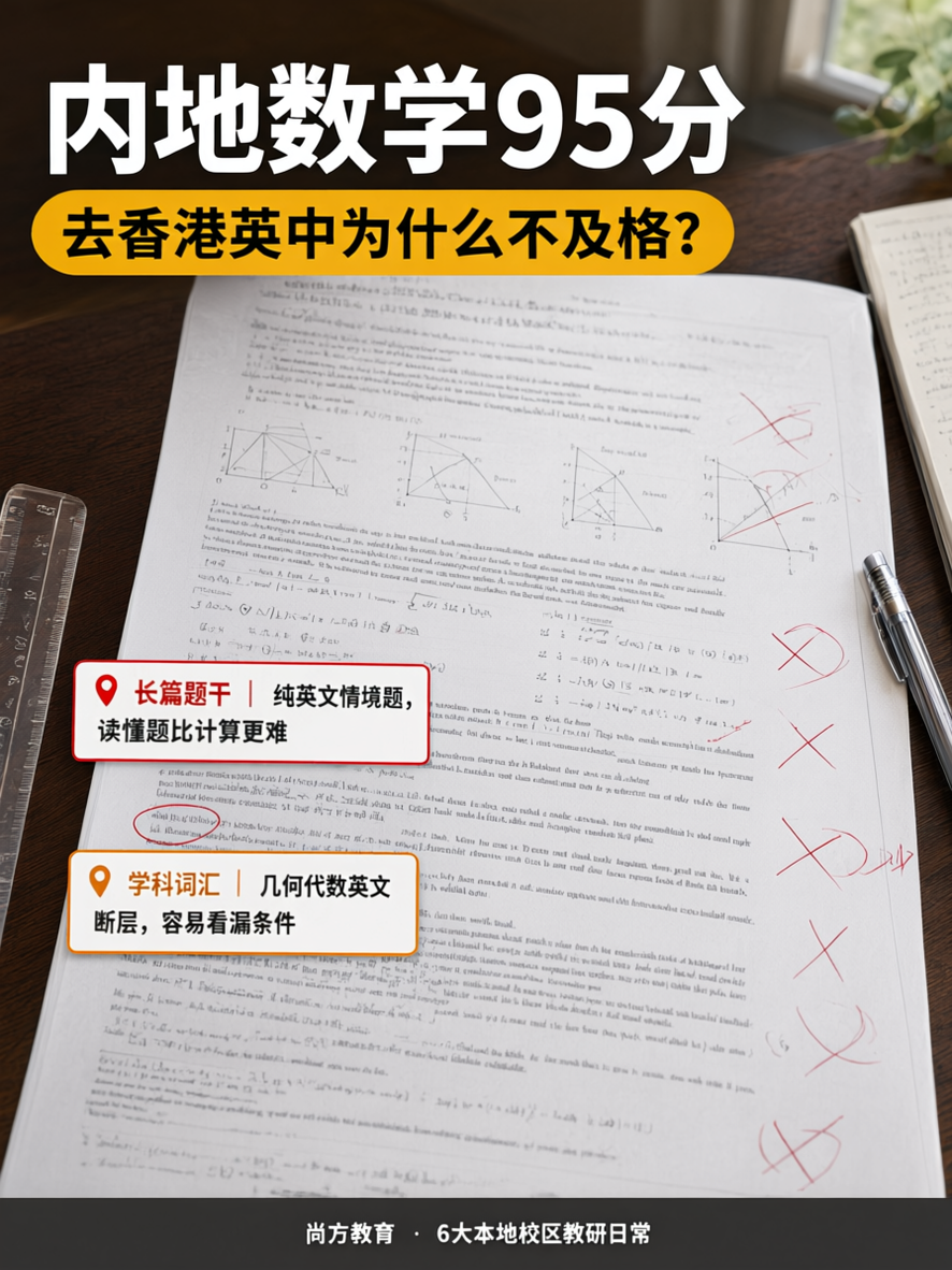 基于这张香港英中数学试卷封面图进行优化重绘，写实摄影风格，3:… - 图片创意预览