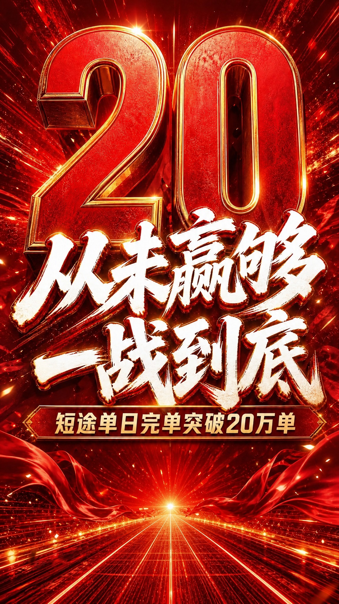 删除画面底部的"吹响短途冲锋号"金色毛笔文字，删除最底部的"二… - 图片创意预览