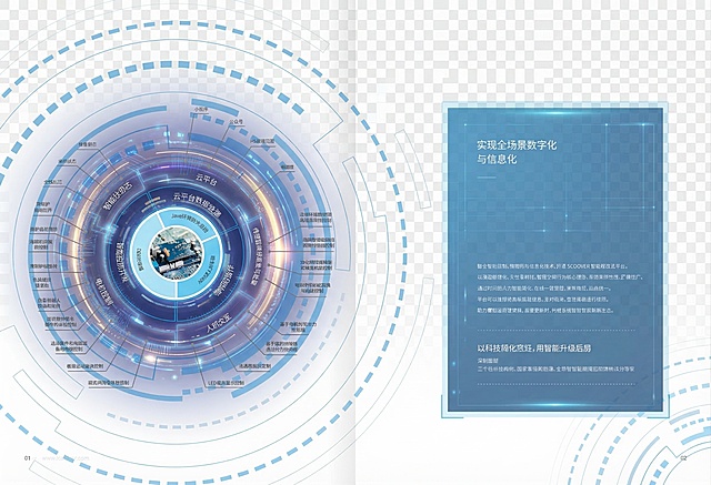 修改这张架构图：保持所有文字内容、文字位置、图形大小和比例不变。为中心圆形图形模块添加科技智能风格效果，自然过渡，效果真实自然。给右侧文字模块添加背景。整体保持无背景，配色均匀合理，保证所有文字清晰可见。