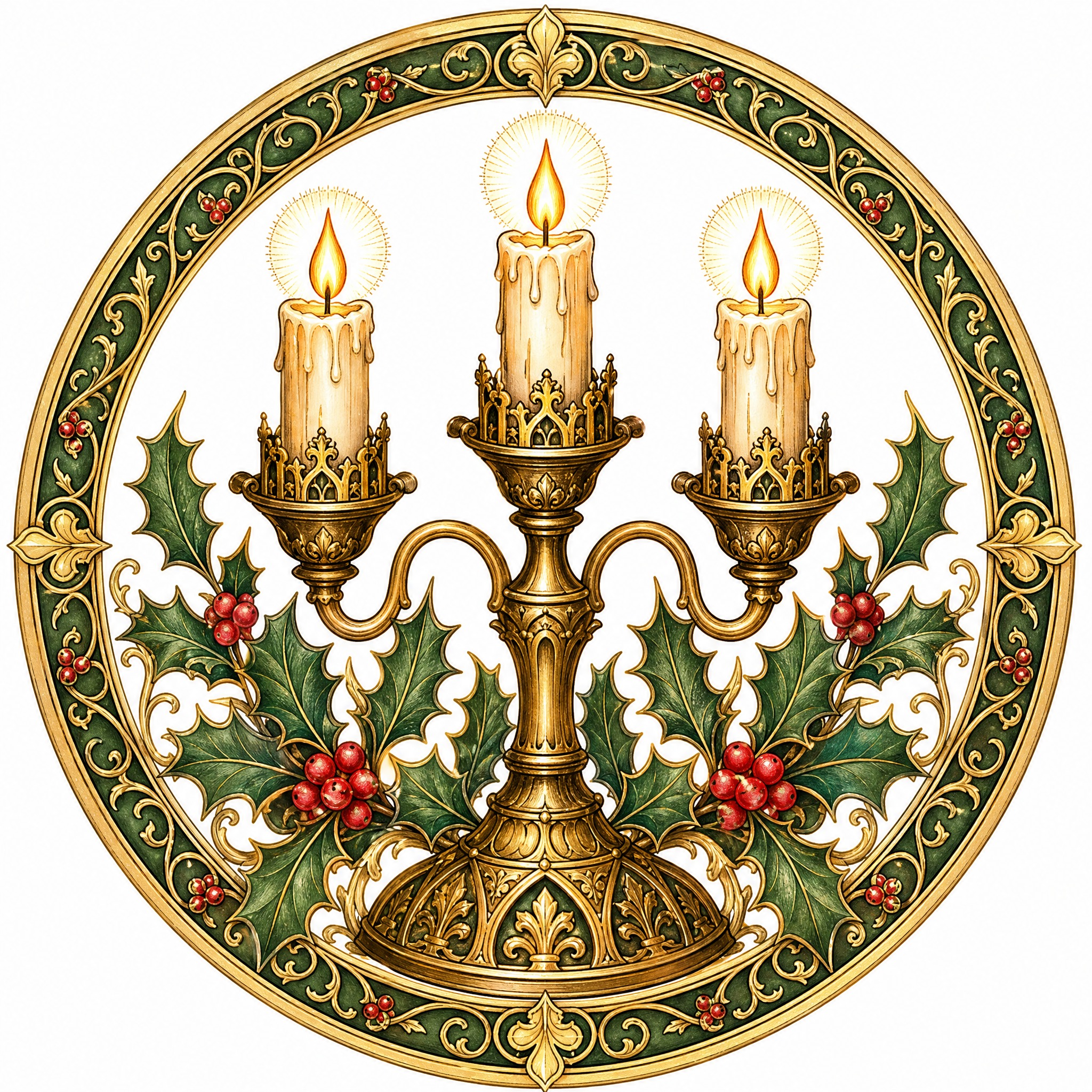 Christmas sticker, medieval ill… - 图片创意预览