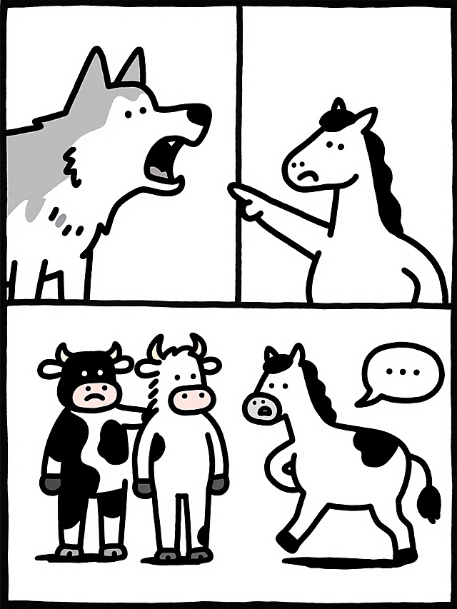 小牛和小马反职场霸凌。