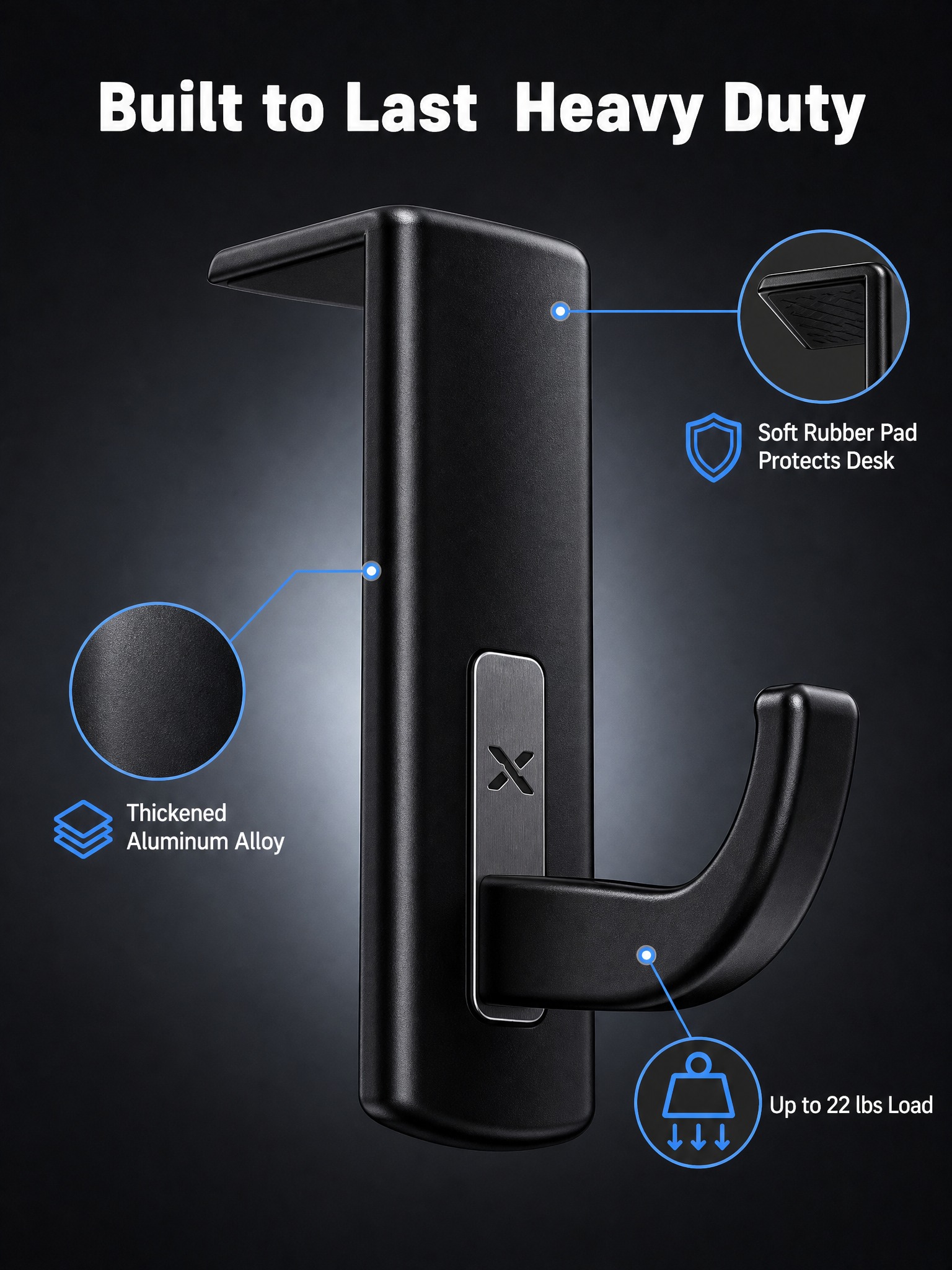 [主图-3] Headphone Hanger Hook 4-… - 图片创意预览