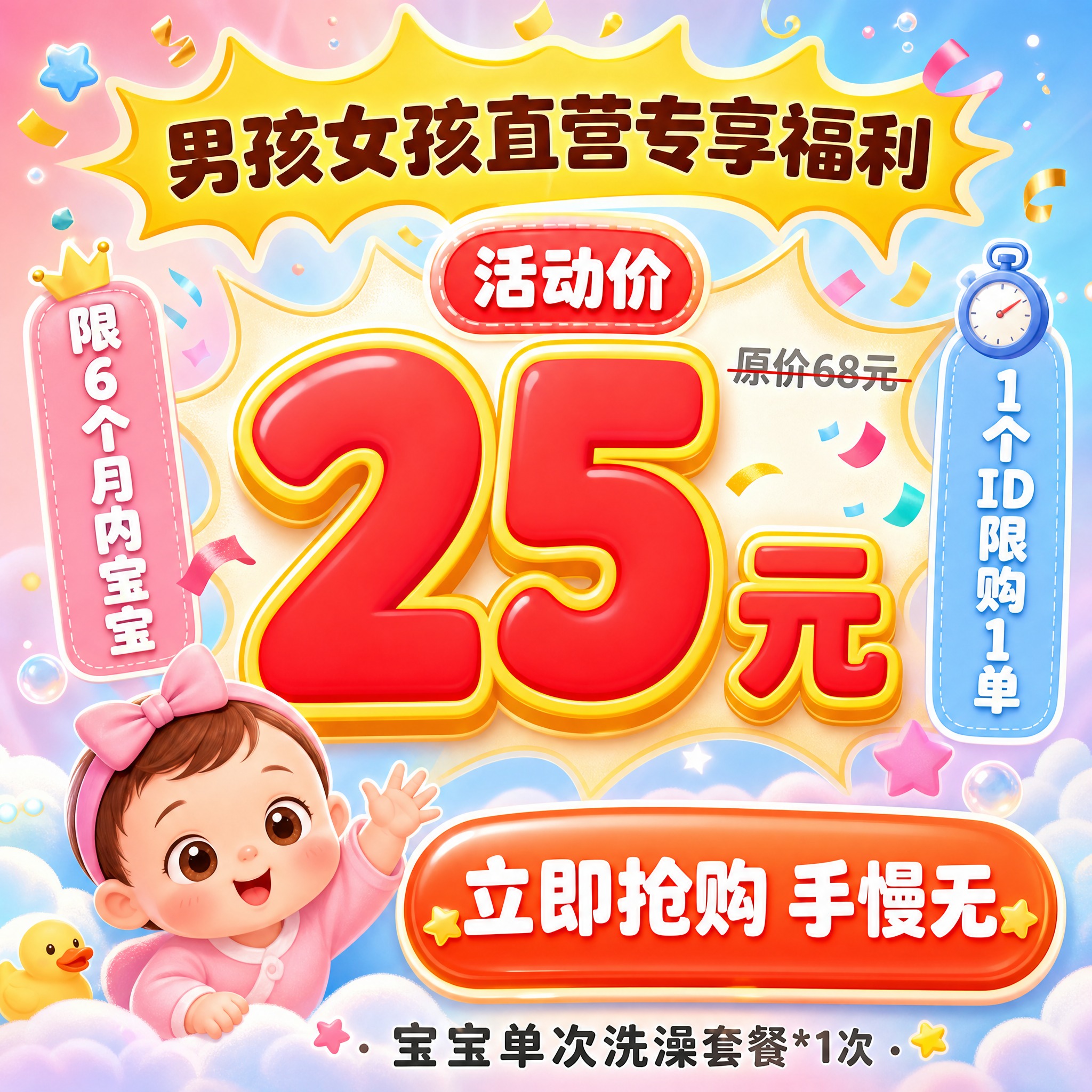 [主图-8] 限时福利紧迫感促转化。核心任务：强调25元活动价… - 图片创意预览