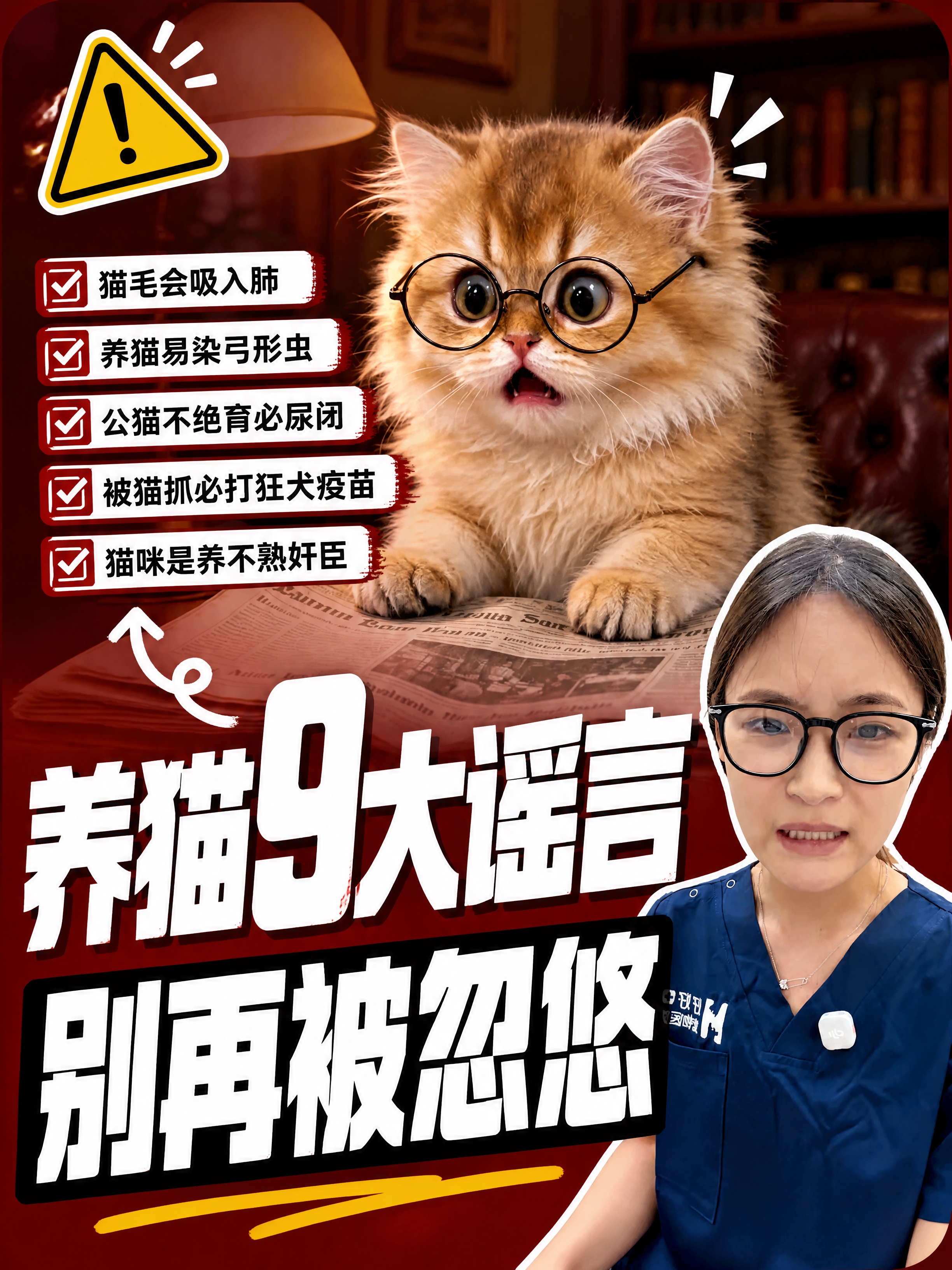 小红书笔记大字封面，配图大字，高饱和撞色警示风，版式精美，小红… - 图片创意预览