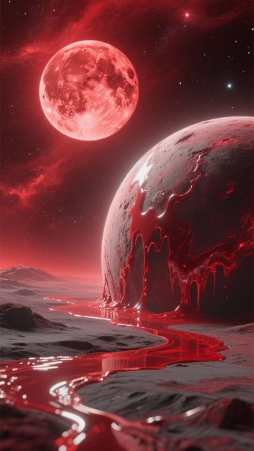 帮我生成50张关于月亮和星球的图片预览效果