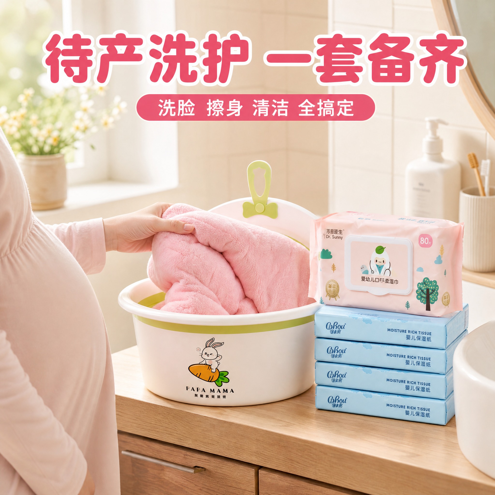 [主图-4] 迪达婴童孕妈礼包 居家浴室温馨使用场景。 [统一… - 图片创意预览