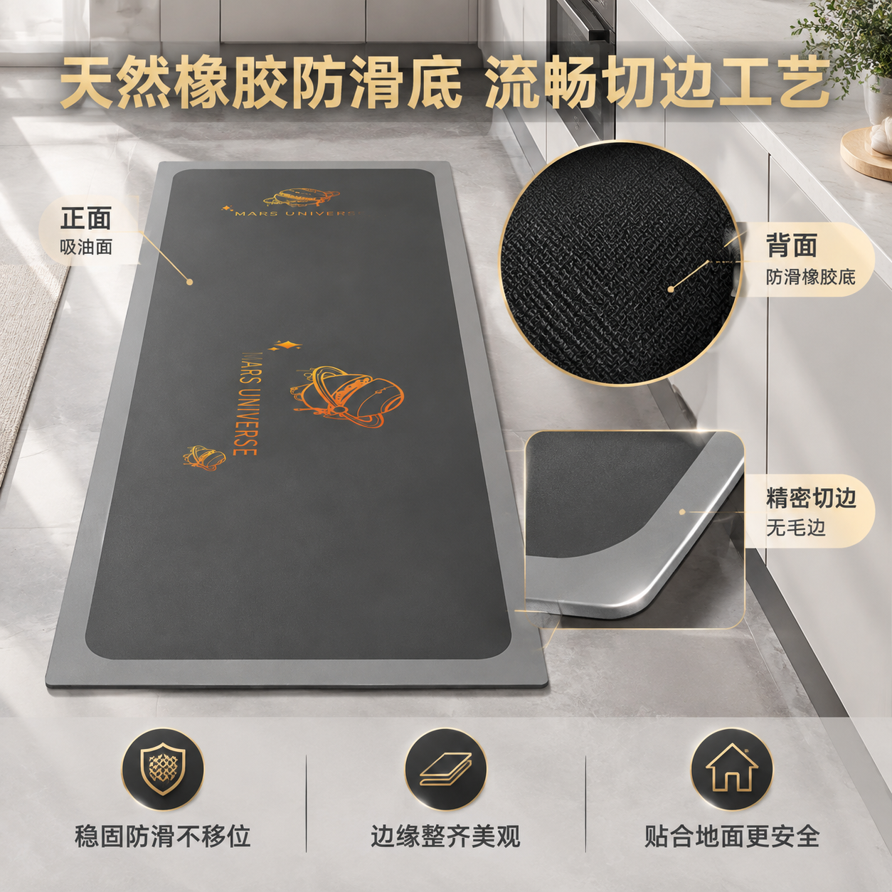 [主图-2] 卖点信息图 天然橡胶防滑底+流畅切边工艺 材质细… - 图片创意预览