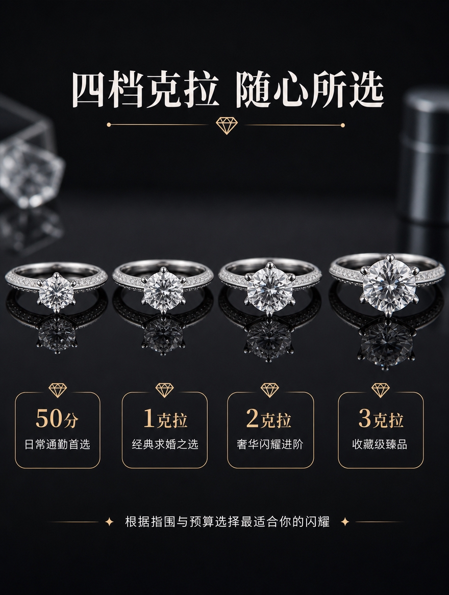 [商品] 使用四款六爪女戒并列展示——左起【图2】50分、【图… - 图片创意预览