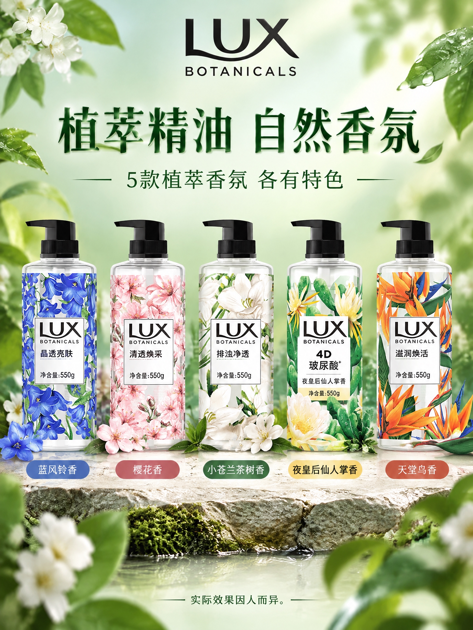电商详情页系列特色介绍，3:4竖版，LUX BOTANICAL… - 图片创意预览