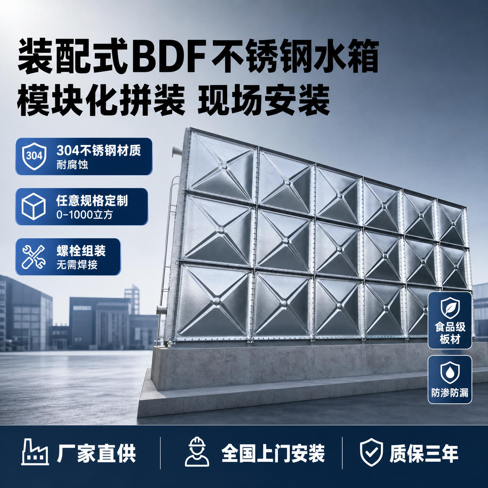 [单张主图] 装配式BDF不锈钢水箱 爆款促销感主图 1:1… - 图片创意预览
