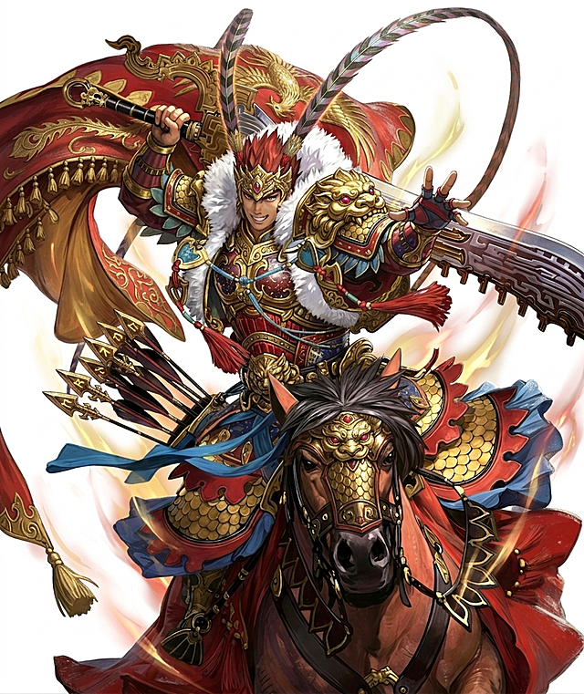 三国武士铠甲霸气华丽进行升级改造，武器不变