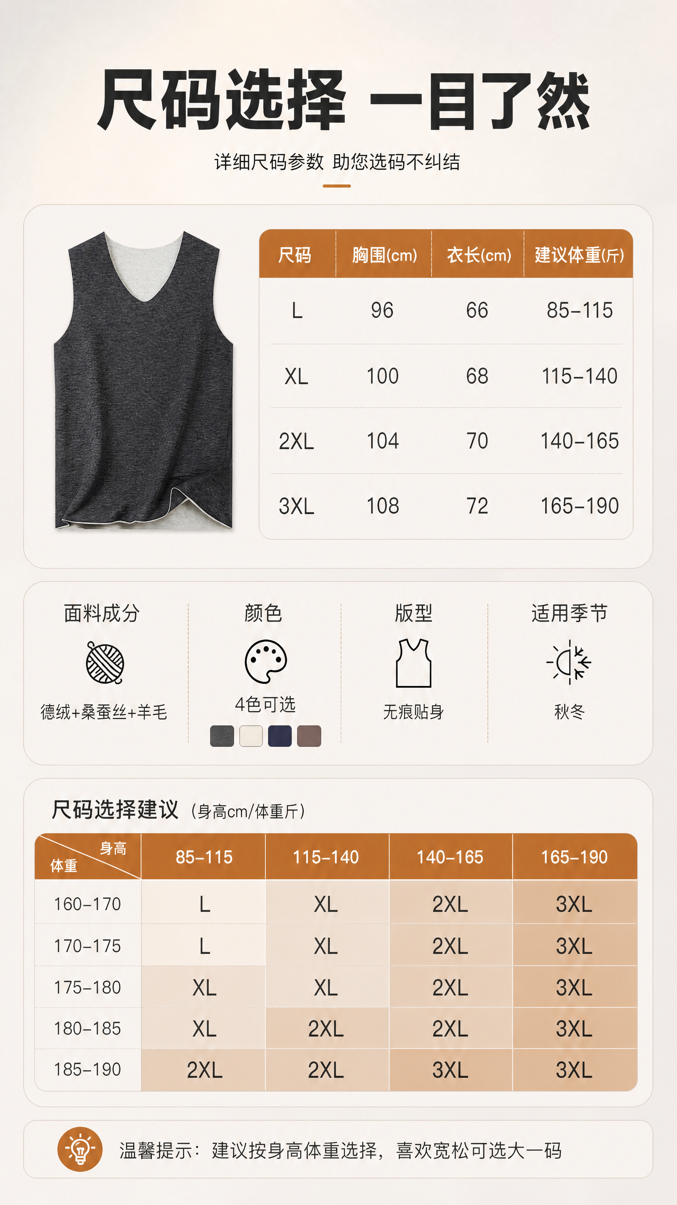 [商品] 使用【图2】男士保暖背心；商品处理：保留V领无痕剪裁… - 图片创意预览