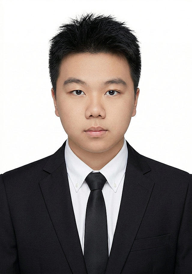 将人物服装替换为黑色西装，白色衬衫，黑色领带