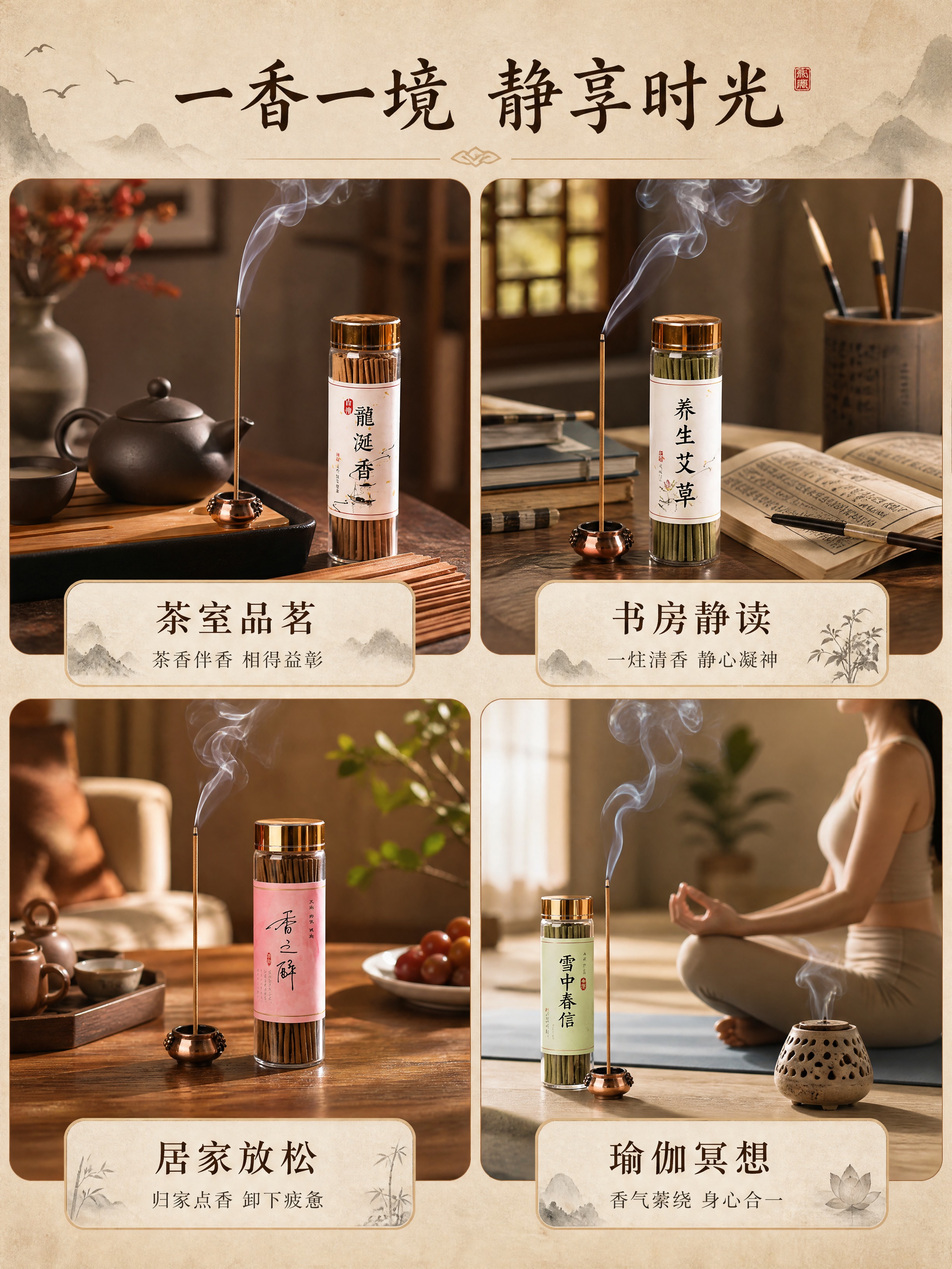 [商品] 使用【图1】【图4】【图5】中的线香瓶与点燃使用场景… - 图片创意预览