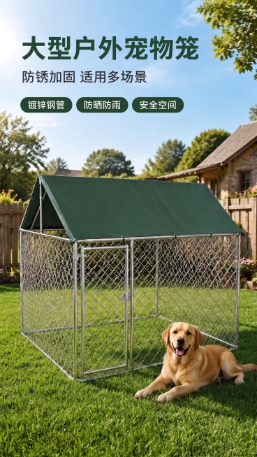 地面要草坪，狗的比例小一点预览效果