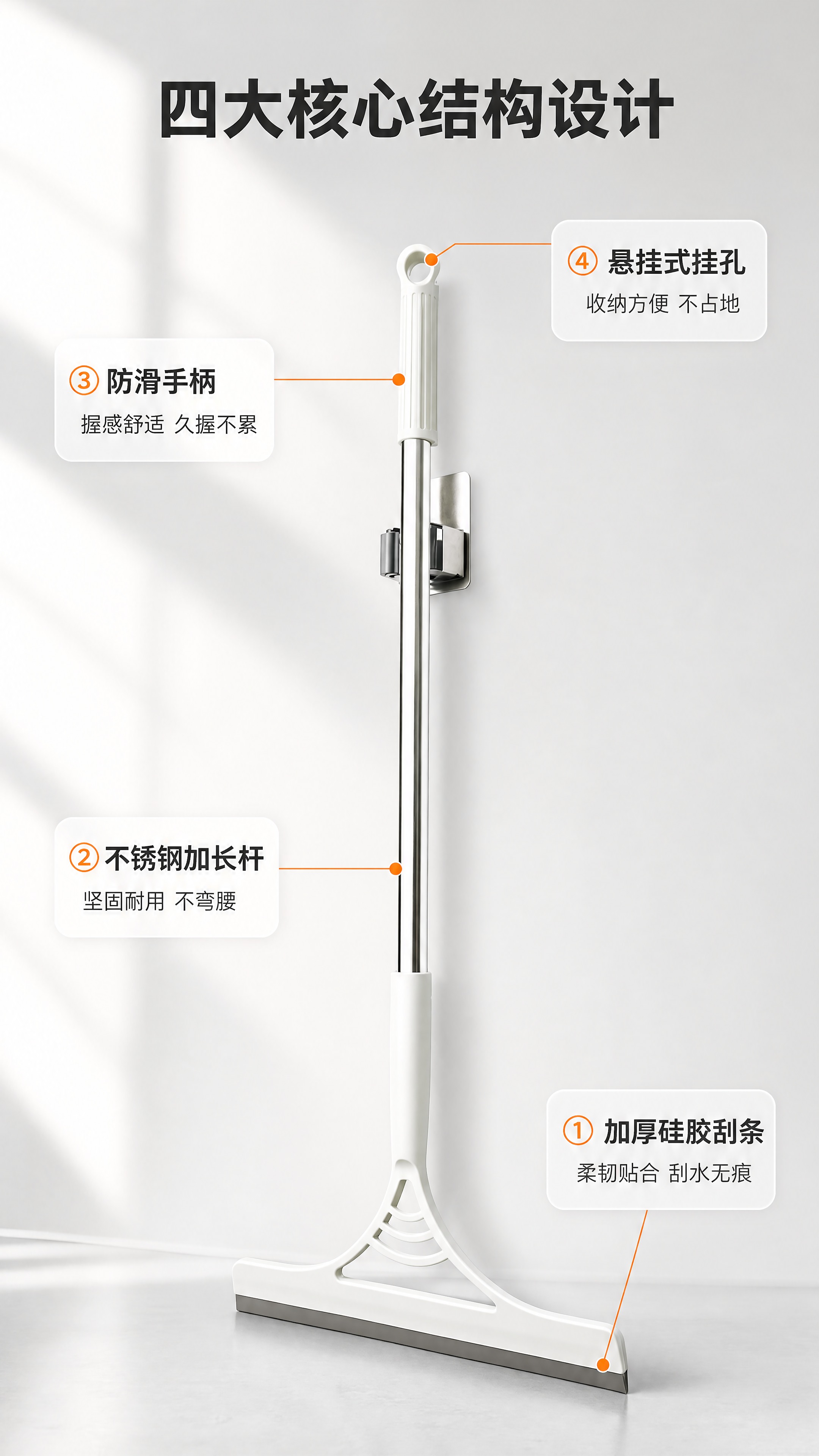 [商品] 使用【图1】白色魔术扫把（硅胶地刮）；保留白色手柄挂… - 图片创意预览