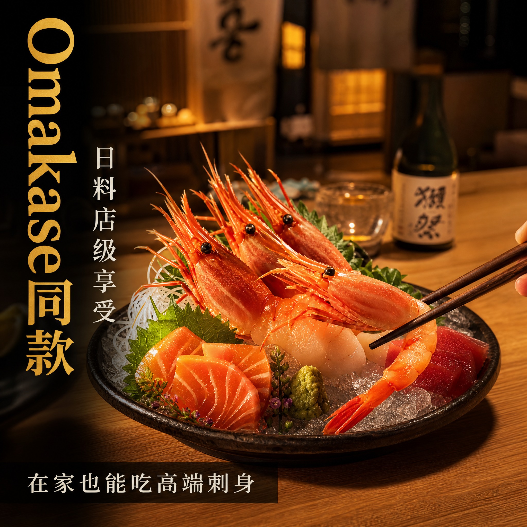 [主图-4] 主题：日料店场景 刺身拼盘 高端体验。唯一任务：… - 图片创意预览