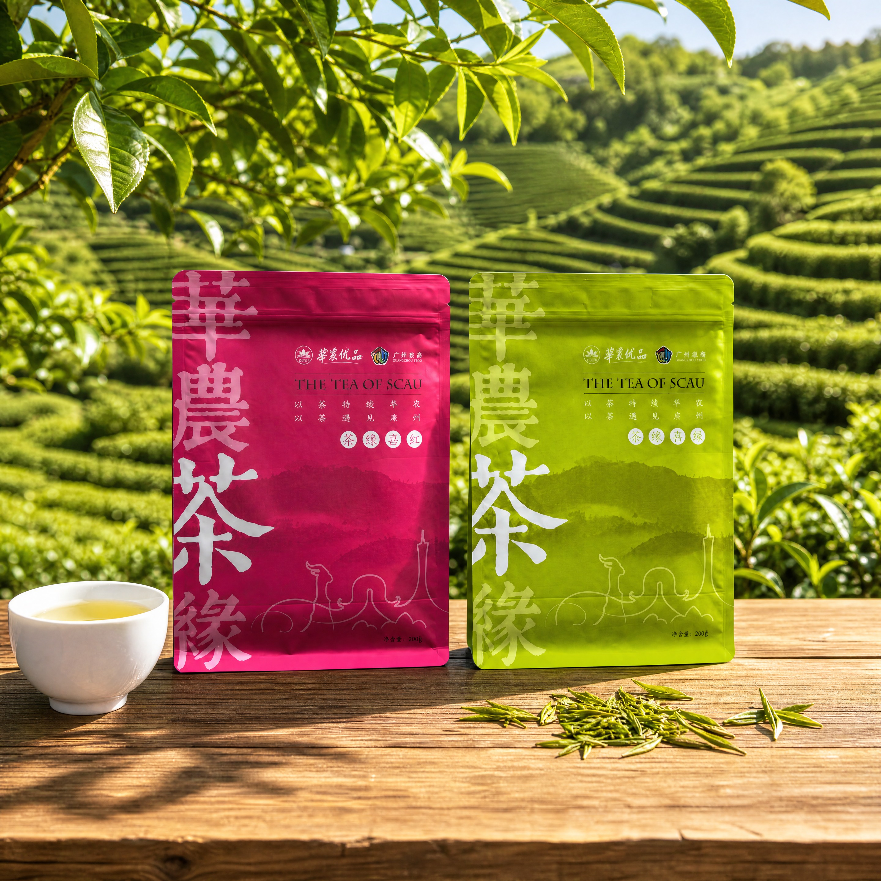 更换背景为明亮的受光面茶叶场景，产品保持原样不变。超写实食品摄… - 图片创意预览