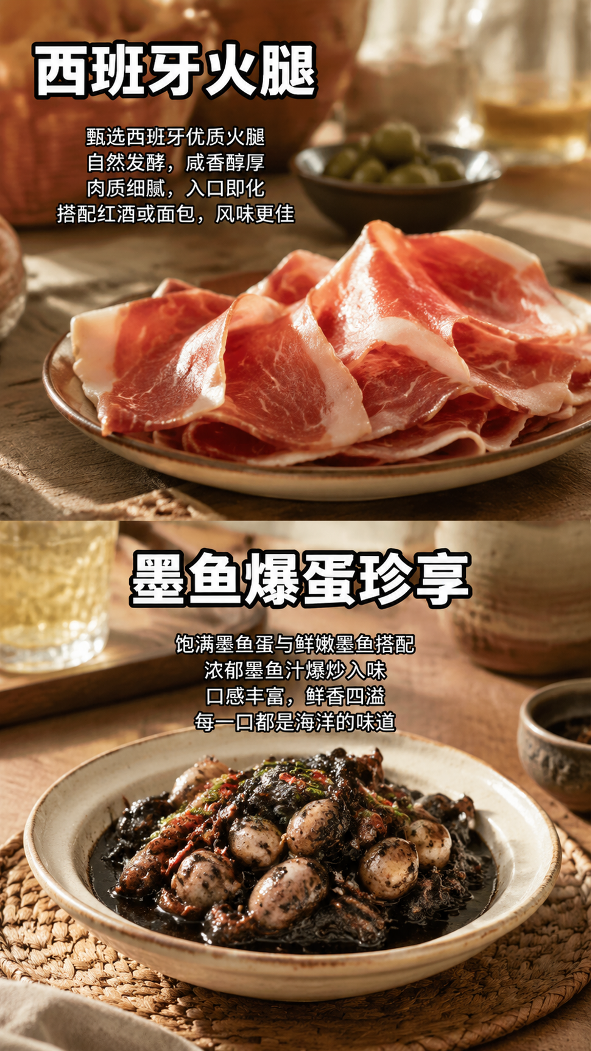 9:16竖屏，上下二分拼接构图，治愈居家日常种草摄影，暖调柔和… - 图片创意预览