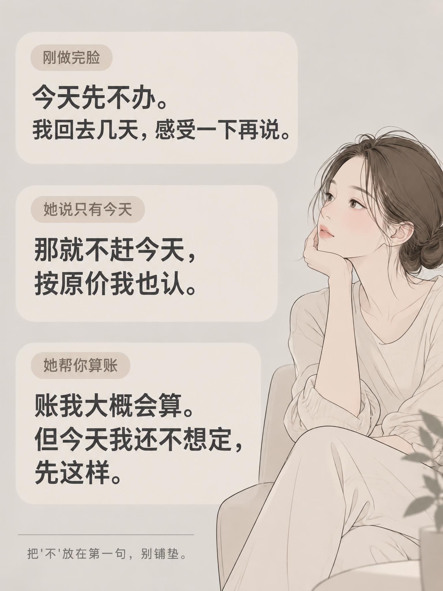 3:4，简约细线线条漫画风格，淡低饱和暖配色，细腻黑色单线勾勒… - 图片创意预览