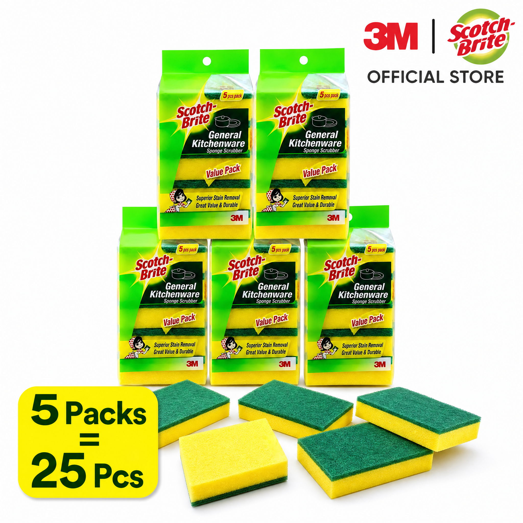 生成一张SKU规格展示图，主题为 5 Packs / 25 P… - 图片创意预览