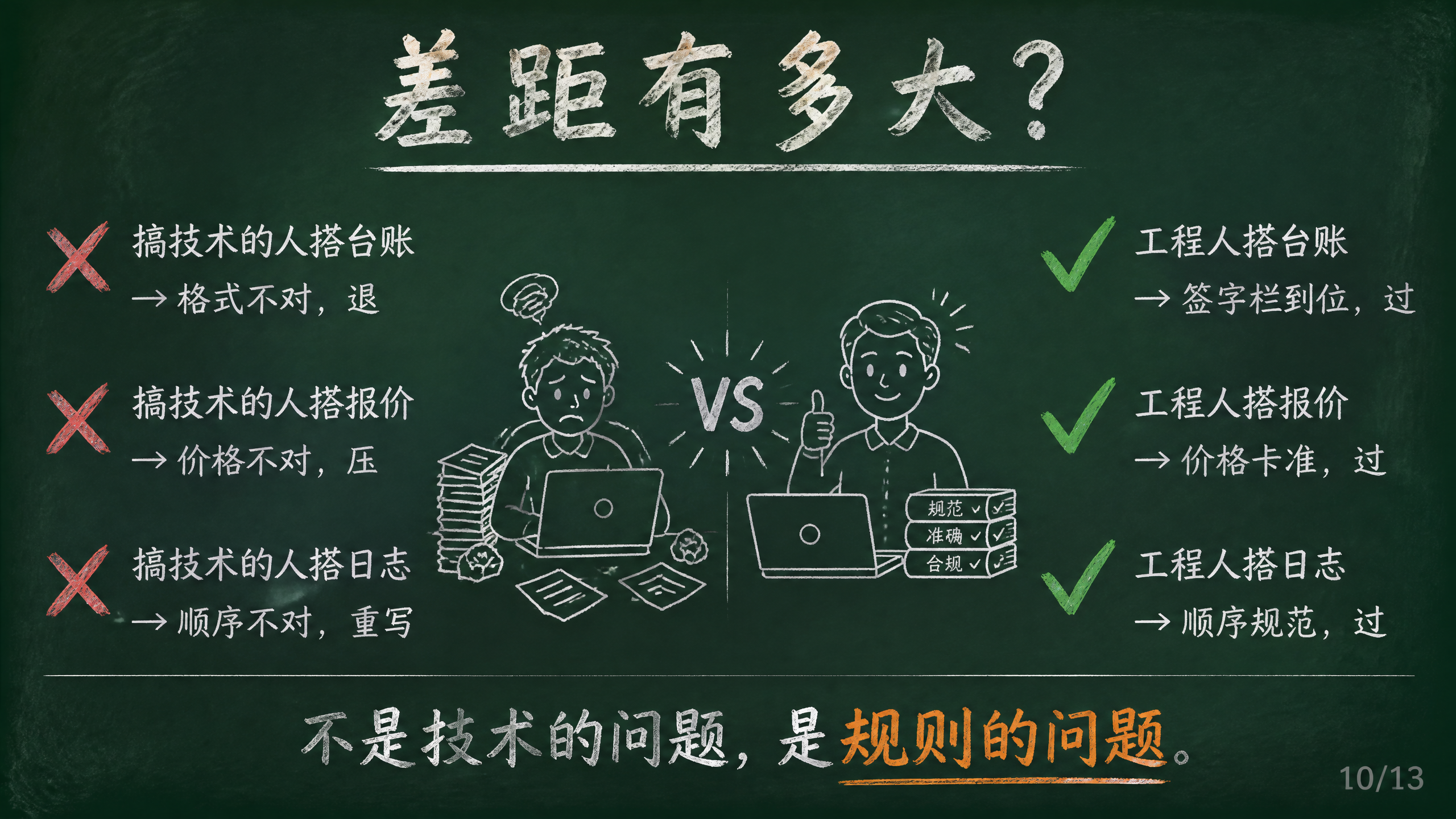 黑板报风格PPT页面，深绿色黑板背景，白色粉笔字效果，手绘简笔… - 图片创意预览