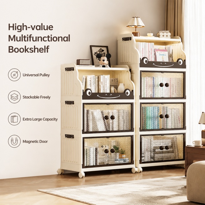 [单张主图] High Appearance Level Multifunctional Bookshelf. Adopt advanced healing atmosphere main pictu预览效果