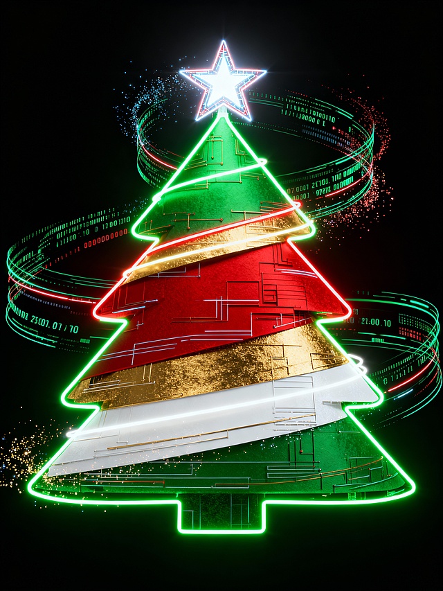 赛伯朋克圣诞树