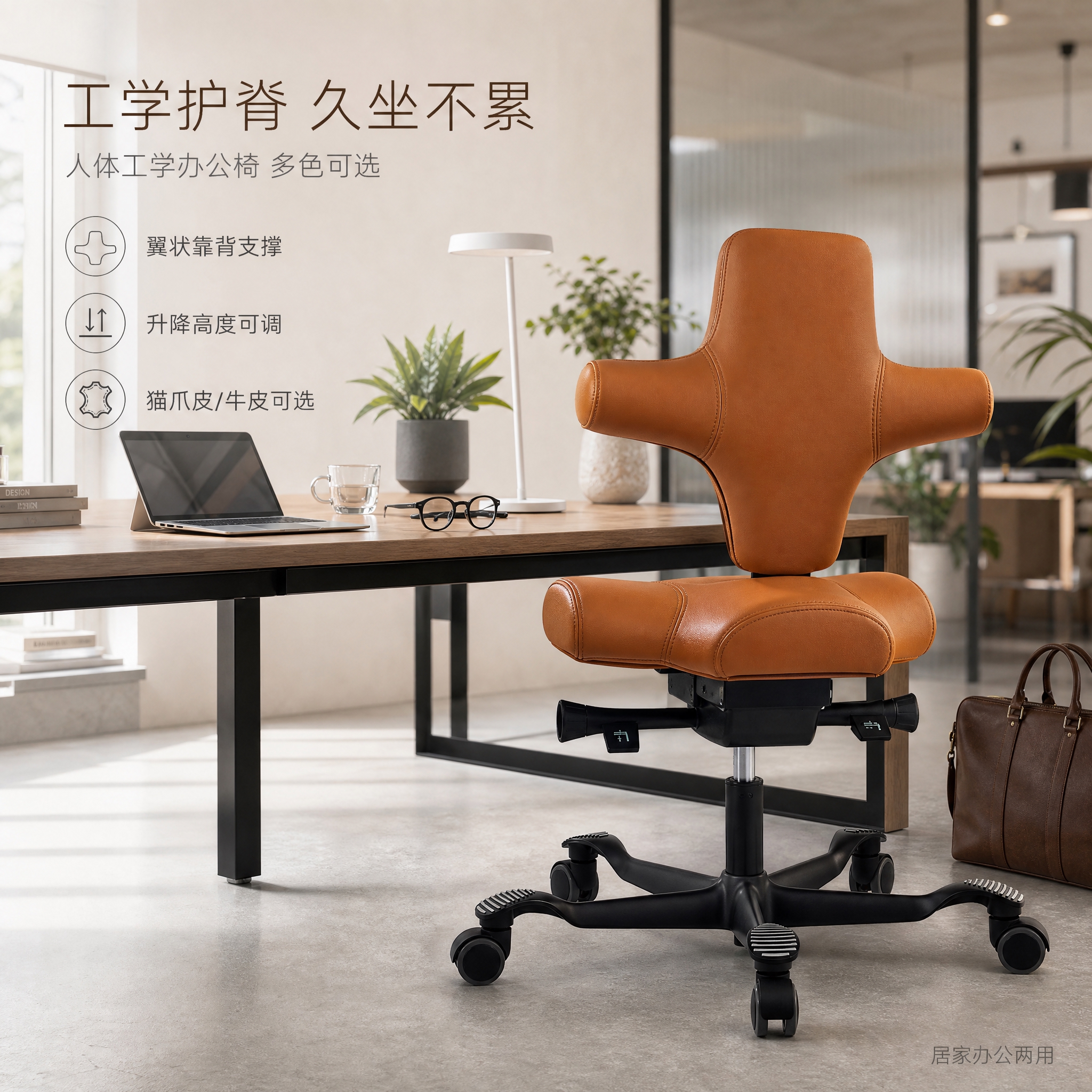 [单张主图] 人体工学办公椅 高级氛围感路线 真实办公场景主图… - 图片创意预览