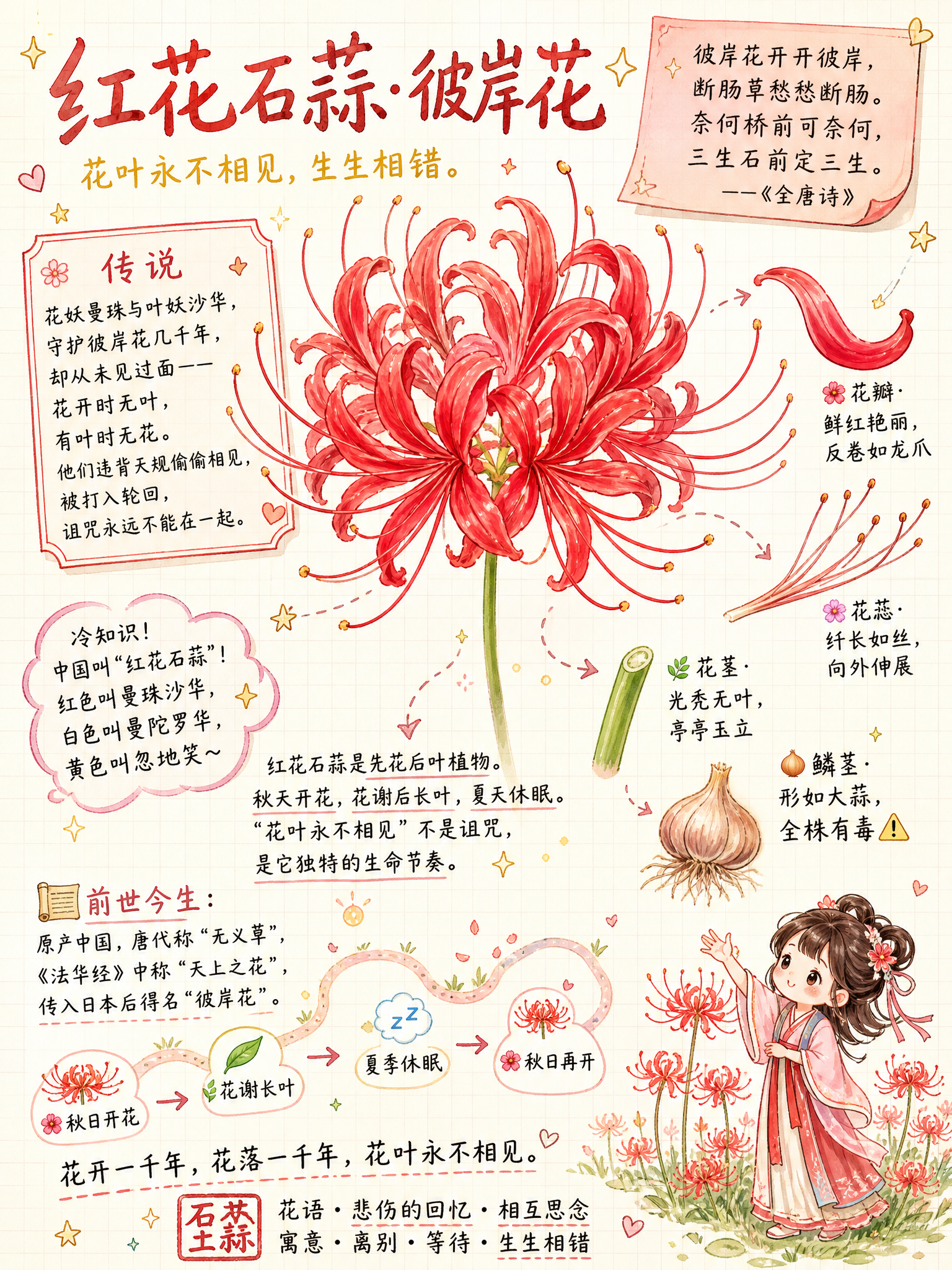 竖版长图3:4比例，明快清新的少女手账风格，和荷花手账图同一风… - 图片创意预览