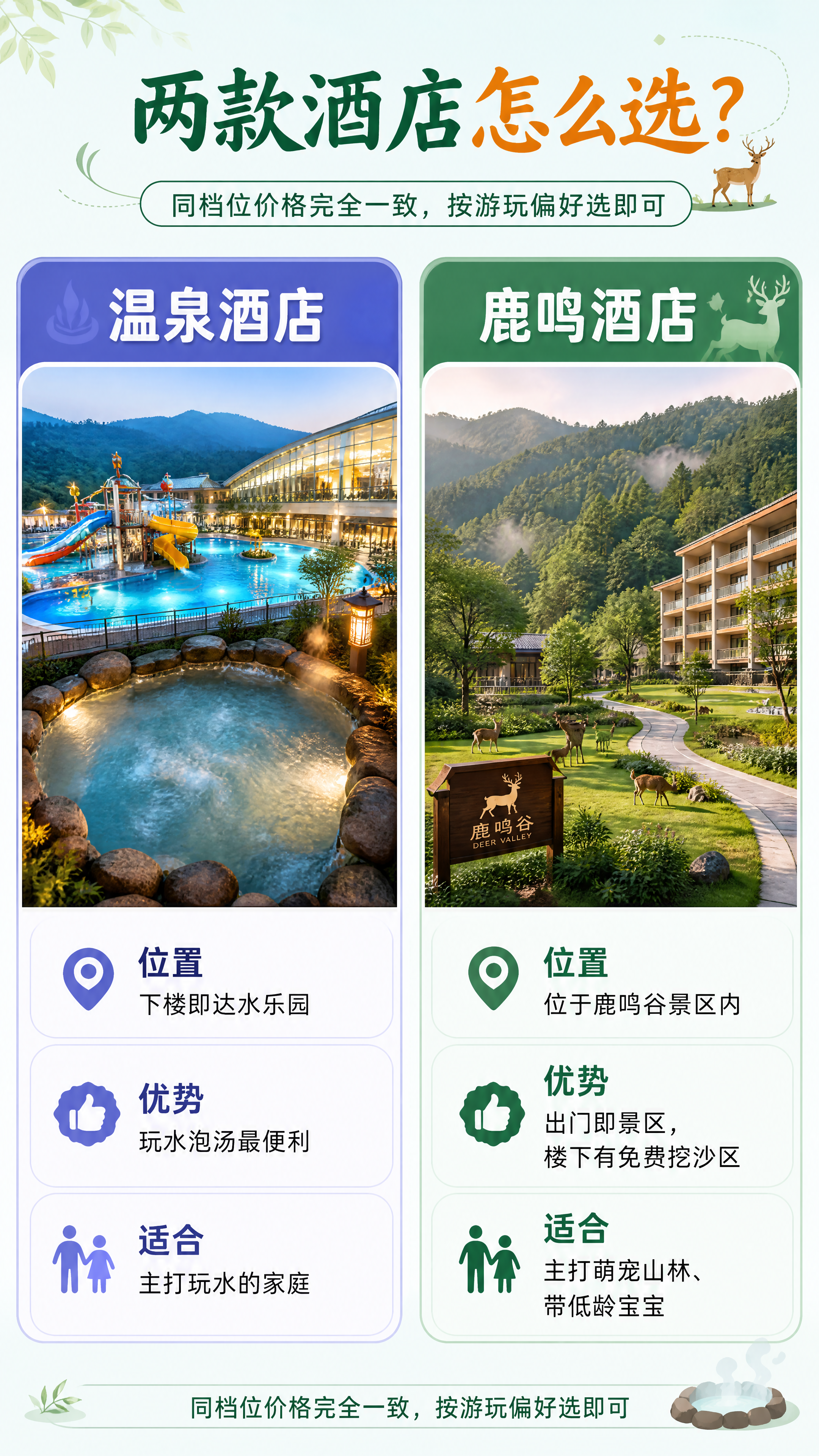 [第5张] 修水鹿鸣谷详情页双酒店选择指南页。 [氛围/风格]… - 图片创意预览