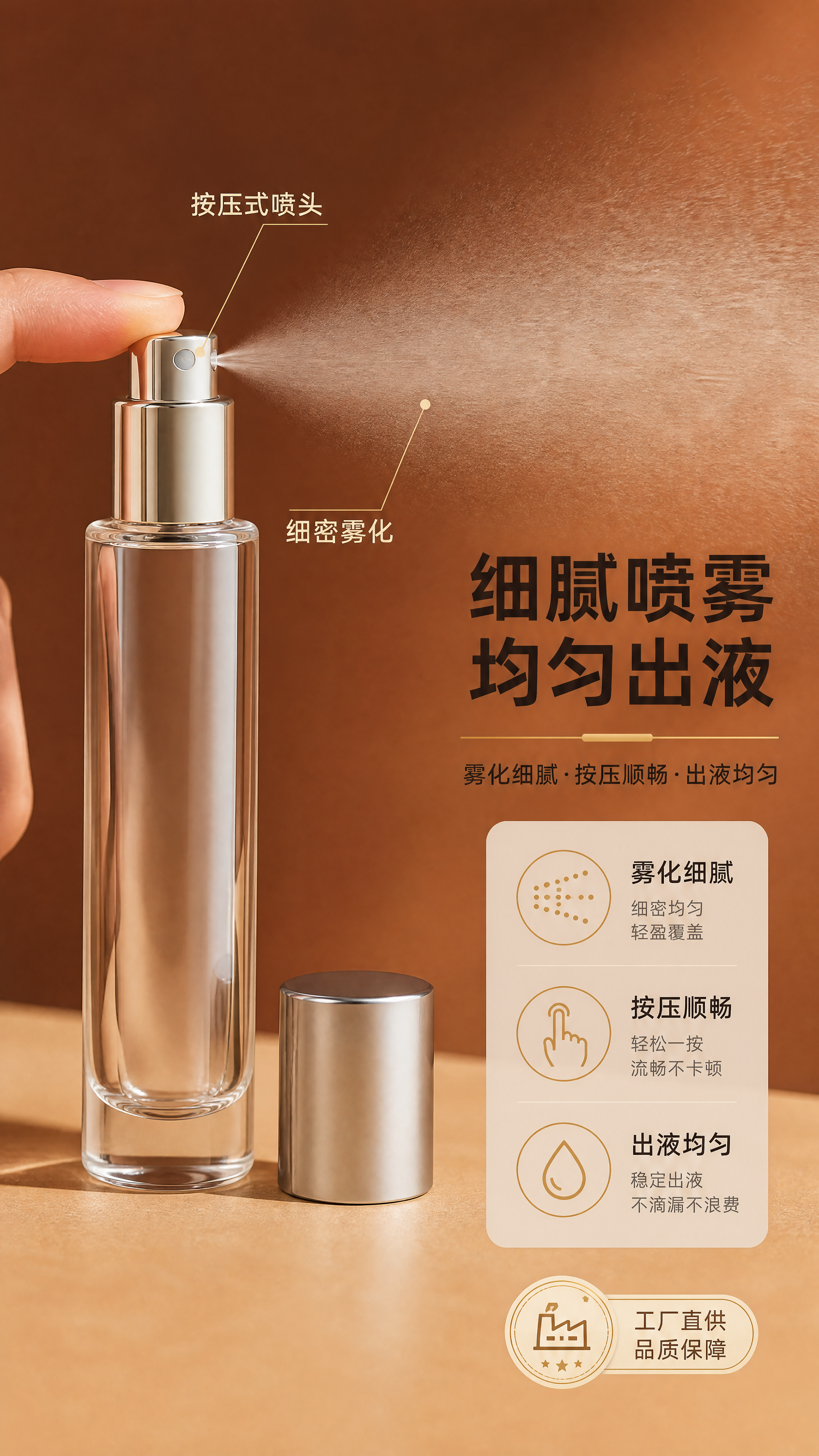 [商品] 使用【图6】开盖状态的银色盖玻璃香水分装瓶；保留15… - 图片创意预览