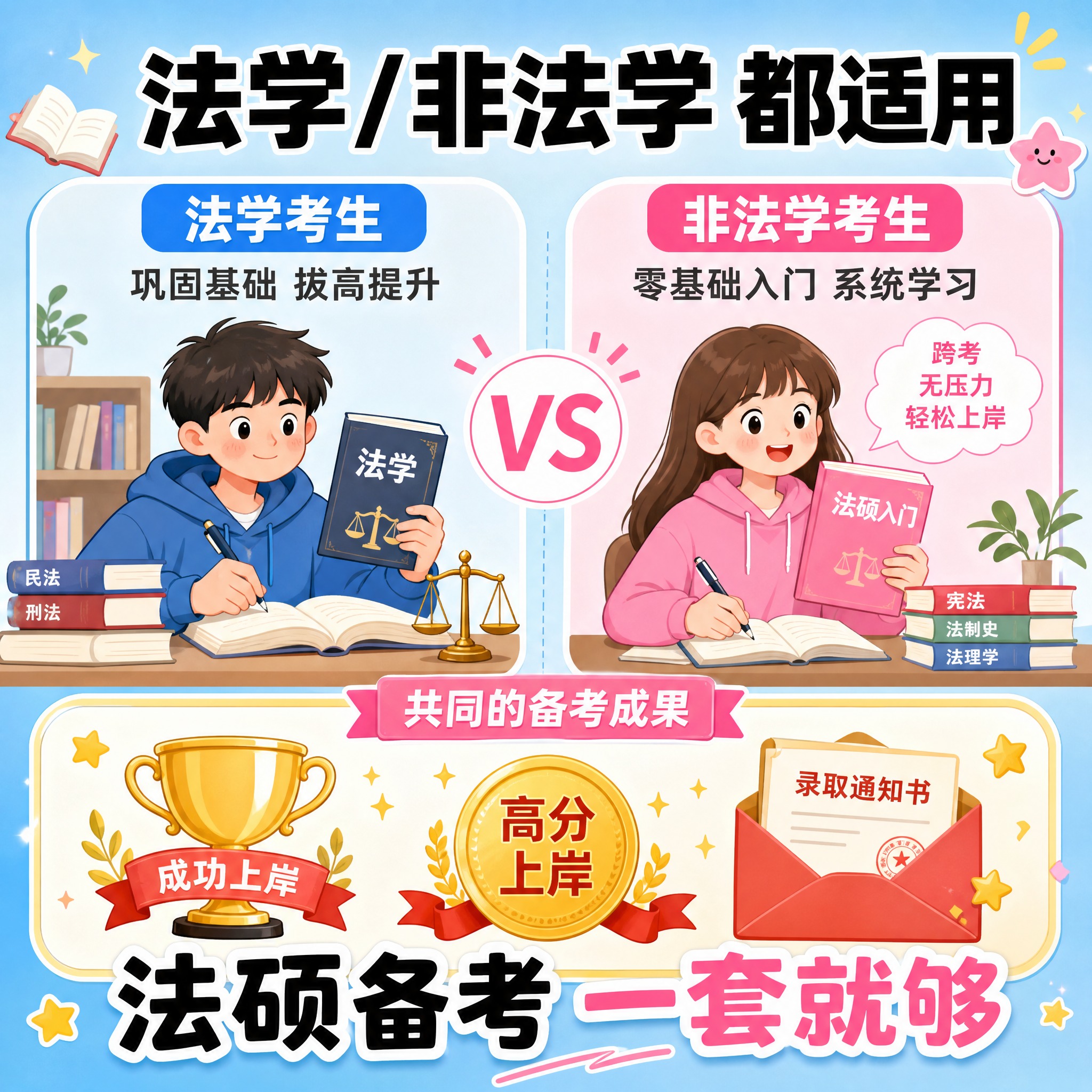 [主图-5] 适配人群与成果代入辅助种草，法硕备考适用人群说明… - 图片创意预览