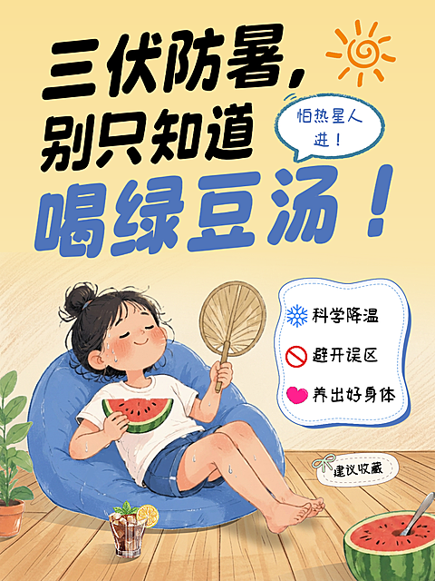 三伏防暑别只知道喝绿豆汤