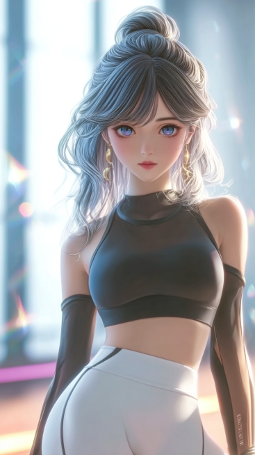 masterpiece, best quality, 8k, ultra-detailed, CG anime girl, full body shot, slender fit figure, bl预览效果