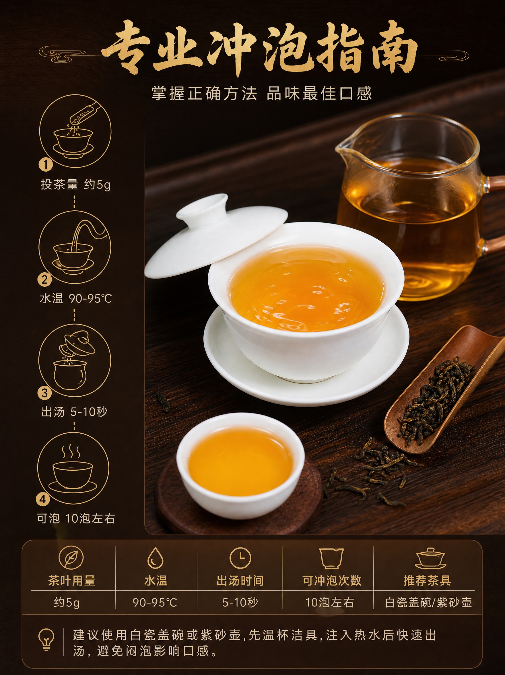 [商品] 使用【图5】糯香滇红金丝茶汤图作为视觉元素参考；保留… - 图片创意预览