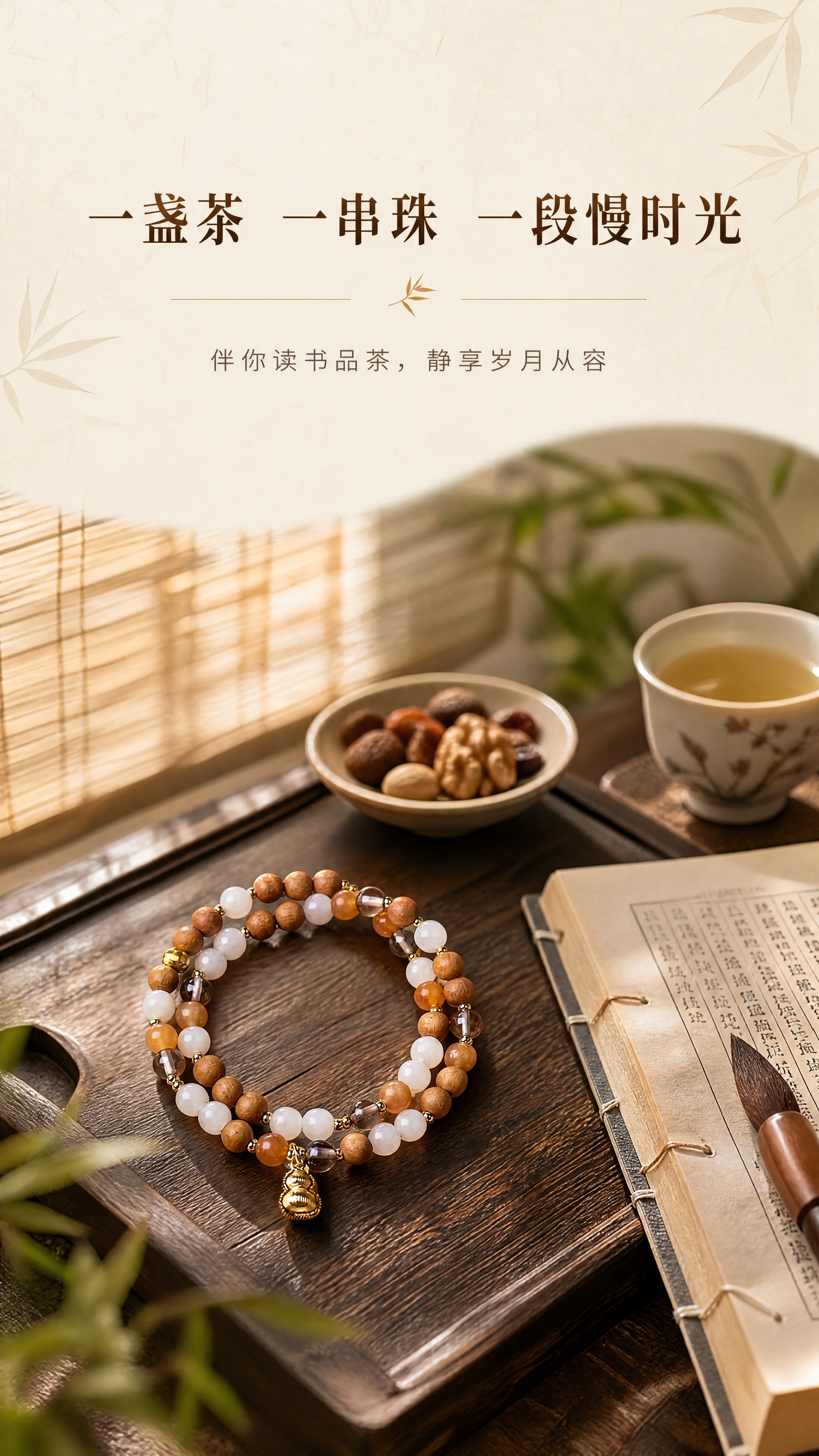 [商品] 使用【图1】新中式芭比檀双圈手串；保留双圈结构、四种… - 图片创意预览
