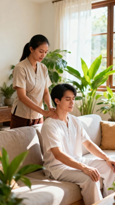 生成50张上门泰式按摩图片预览效果