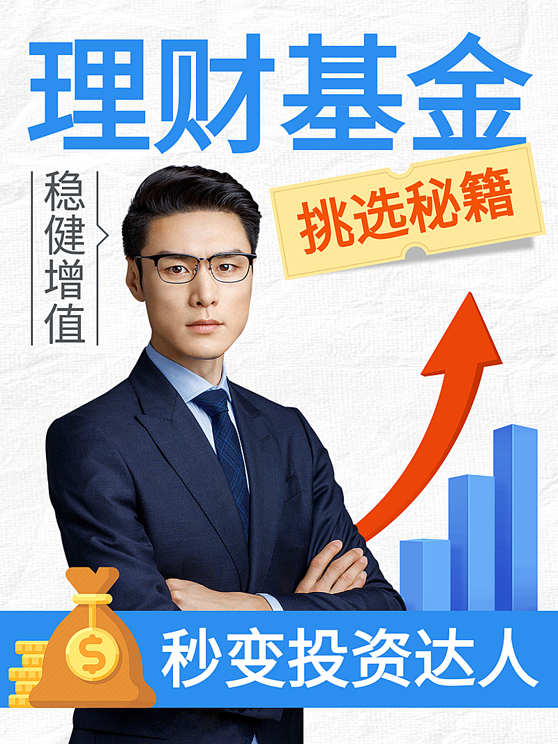 理财知识小红书风格海报设计