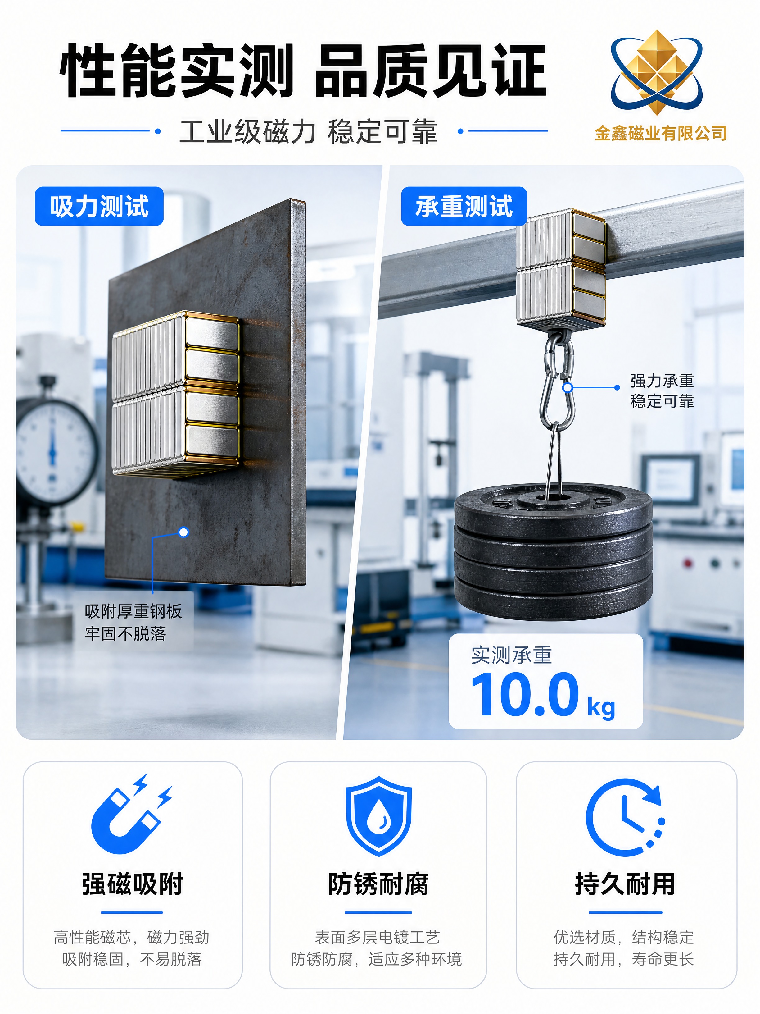 [商品] 使用【图5】【图6】手持长方形单面磁产品图；保留产品… - 图片创意预览