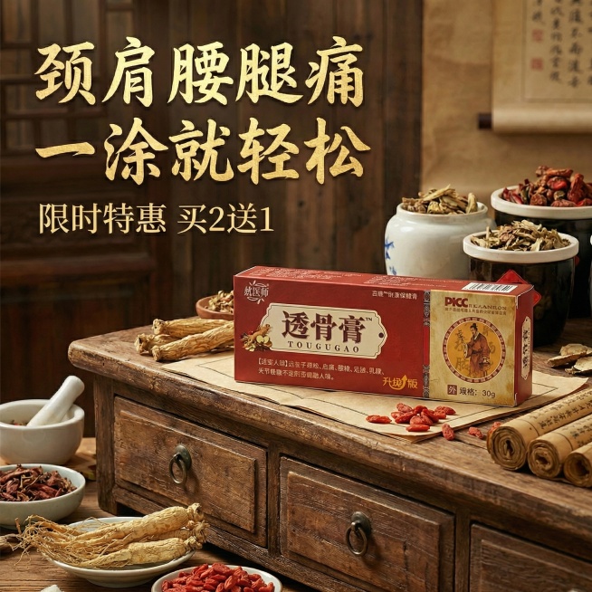 两张图分别更换为古色古香药房桌面背景，增加电商卖点，尺寸为电商主图尺寸8*8预览效果