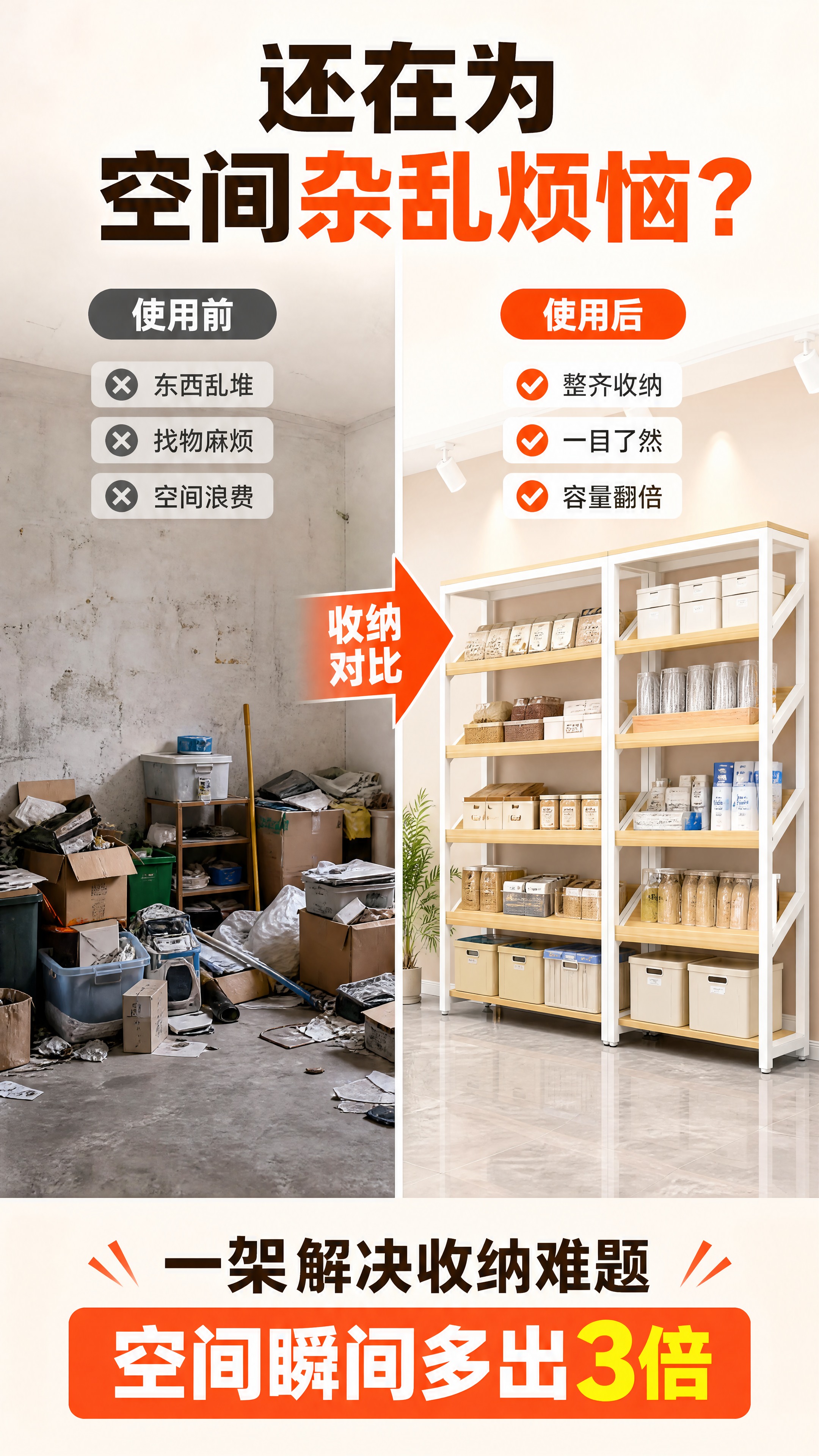 [商品] 使用【图1】钢木结合多层置物货架；保留浅橡木纹层板、… - 图片创意预览