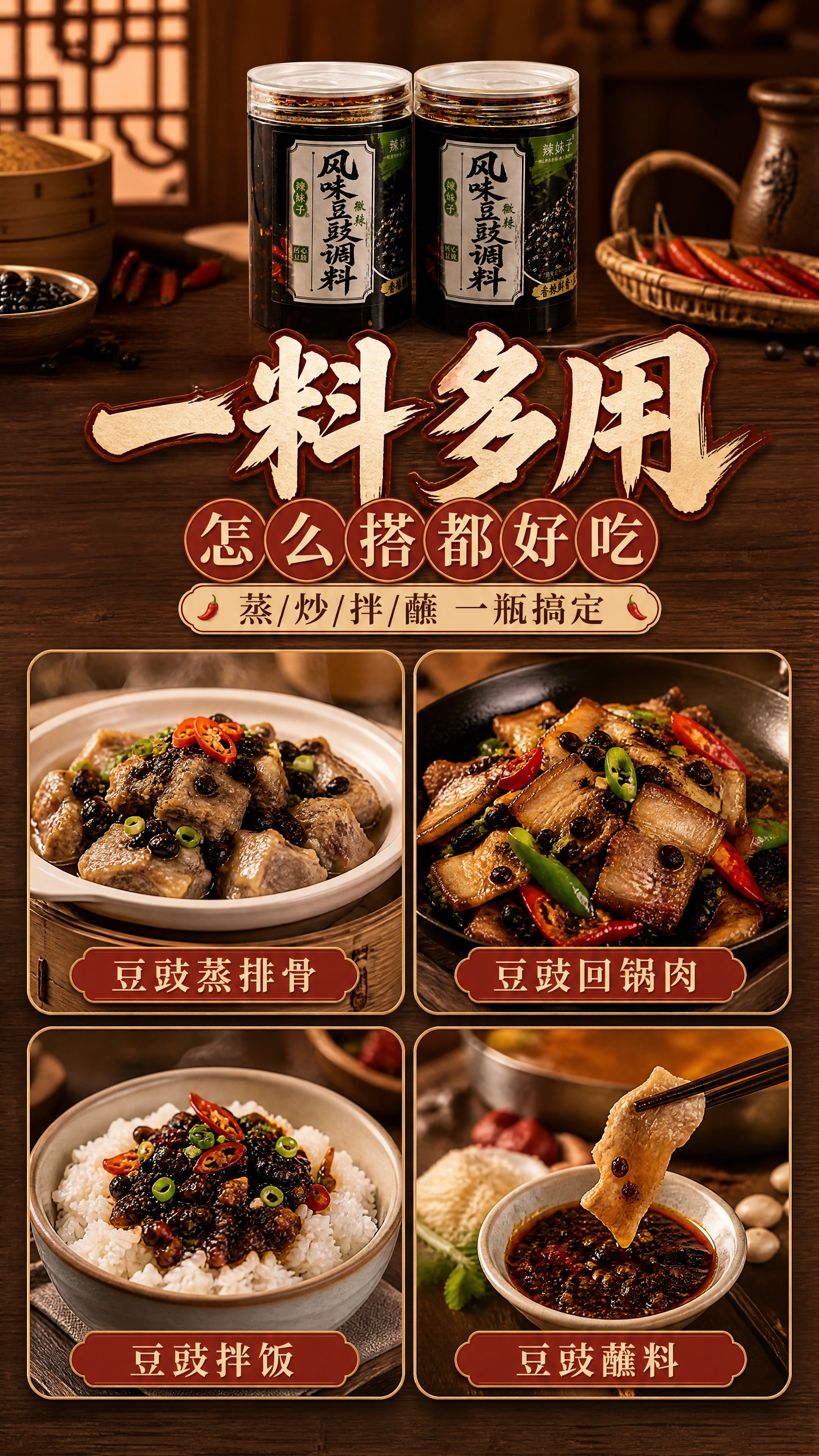 [商品] 使用【图2】辣妹子风味豆豉调料罐，保留罐体、标签、L… - 图片创意预览