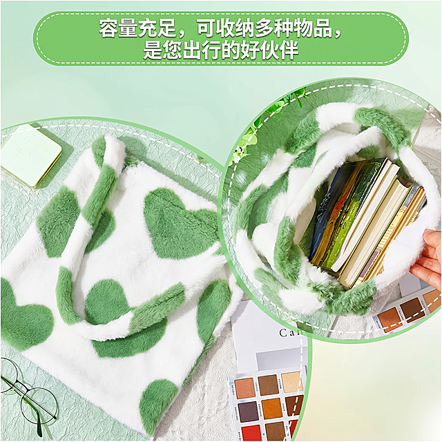 将图片所有英文替换为简体中文，保留原图的产品容量展示、布局和绿色配色，画质不变，仅修改文字，顶部文案改为"容量充足，可收纳多种物品，是您出行的好伙伴"